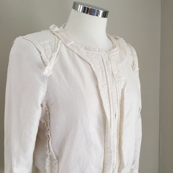 Elizabeth and James Silk-Lined Jacket w/ Raw Trim - Picture 3 of 7